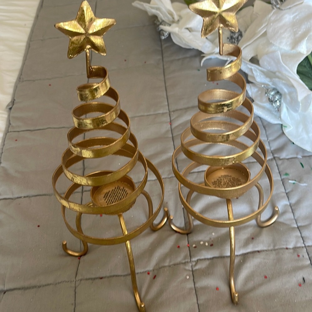Xmas tree tea light candle